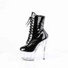 Pleaser - ADORE1020 Plattformstiefel, Poledance Schuhe - Schwarz/Transparent Product image